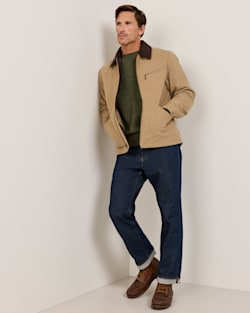 ALTERNATE VIEW OF MEN'S TAHOMA CANVAS TRUCKER JACKET IN OLD OAK image number 6