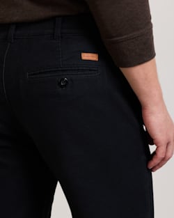 ALTERNATE VIEW OF MEN'S RELAXED MOLESKIN CHINO PANTS IN BLACK image number 5