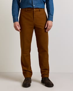 MEN'S RELAXED MOLESKIN CHINO PANTS IN WHISKY image number 1