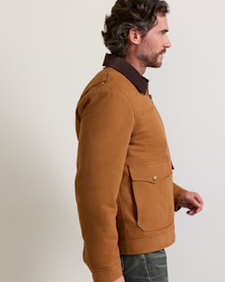 ALTERNATE VIEW OF MEN'S CARSON CITY CANVAS RANCH COAT IN WHISKY image number 3