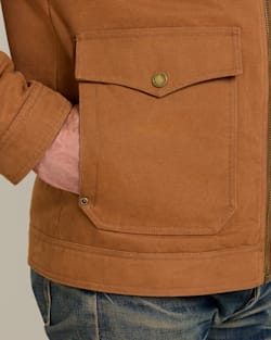 ALTERNATE VIEW OF MEN'S CARSON CITY CANVAS RANCH COAT IN WHISKY image number 4