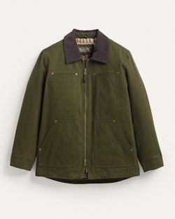 MEN'S GORGE CANVAS BARN COAT IN DARK OLIVE image number 1
