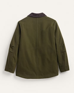 ALTERNATE VIEW OF MEN'S GORGE CANVAS BARN COAT IN DARK OLIVE image number 2
