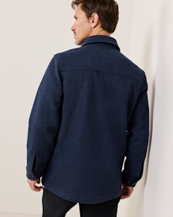 ALTERNATE VIEW OF MEN�S WOOL LAWSON COAT IN NAVY MIX image number 3