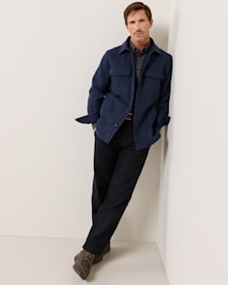 ALTERNATE VIEW OF MEN�S WOOL LAWSON COAT IN NAVY MIX image number 5