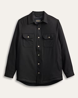 MEN'S QUILTED WOOL CPO JACKET IN BLACK image number 1
