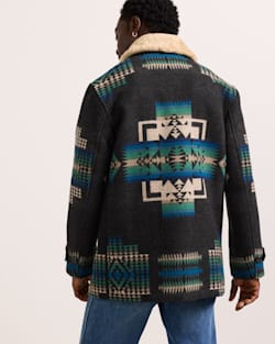 ALTERNATE VIEW OF MEN'S BROWNSVILLE SHEARLING COLLAR COAT IN CHIEF JOSEPH OXFORD image number 2