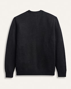 ALTERNATE VIEW OF MEN'S MERINO V-NECK SWEATER IN BLACK HEATHER image number 2