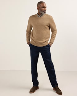 ALTERNATE VIEW OF MEN'S MERINO V-NECK SWEATER IN CAMEL image number 6