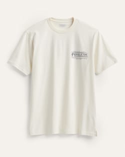 ALTERNATE VIEW OF MEN'S SHORT-SLEEVE DESCHUTES VINTAGE GRAPHIC TEE IN WHITE/NAVY image number 2