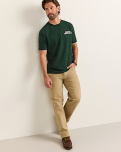 ALTERNATE VIEW OF MEN'S SHORT-SLEEVE DESCHUTES STAG GRAPHIC TEE IN ELM/IVORY image number 6