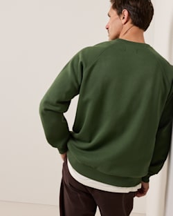ALTERNATE VIEW OF MEN'S FRENCH TERRY CREWNECK SWEATSHIRT IN ELM image number 3