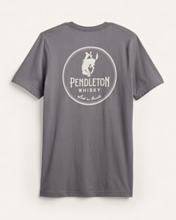 ALTERNATE VIEW OF MEN'S PENDLETON WHISKY LOGO GRAPHIC TEE IN ASPHALT image number 2