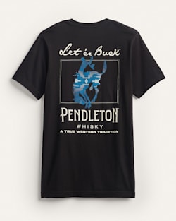 MEN'S PENDLETON WHISKY LET'ER BUCK GRAPHIC TEE IN BLACK image number 1