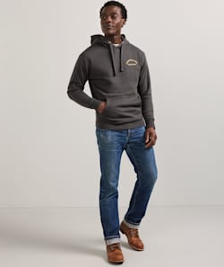 ALTERNATE VIEW OF MEN'S GRAPHIC HOODIE IN VINTAGE BLACK/MULTI image number 2