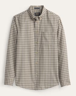 MEN'S PLAID MILL MERINO SHIRT IN TAN/BROWN image number 1