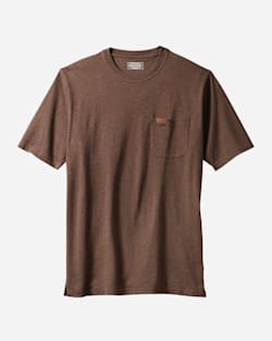 MEN'S SHORT-SLEEVE DESCHUTES POCKET TEE IN BROWN HEATHER image number 1