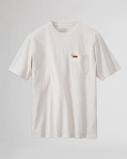 MEN'S SHORT-SLEEVE DESCHUTES POCKET TEE IN LIGHT TAN HEATHER image number 1