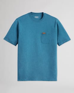 ALTERNATE VIEW OF MEN'S SHORT-SLEEVE DESCHUTES POCKET TEE IN BLUE TEAL HEATHER image number 6