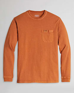 MEN'S LONG-SLEEVE DESCHUTES POCKET TEE IN BURNT UMBER image number 1