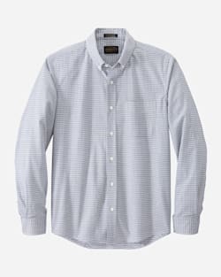 MEN'S EVERGREEN STRETCH MERINO SHIRT IN WHITE/BLUE/GREY CHECK image number 1