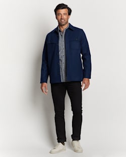 MEN'S HESTON WOOL COAT IN CLASSIC NAVY image number 1