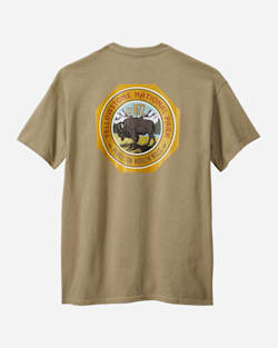 ALTERNATE VIEW OF MEN'S YELLOWSTONE PARK TEE IN OLIVE image number 1