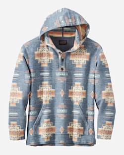 MEN'S HOODIE POPOVER IN CHIEF JOSEPH BLUE image number 1