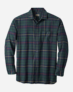 MEN'S CASCADE FLANNEL SHIRT IN GREEN/NAVY/RED PLAID image number 1