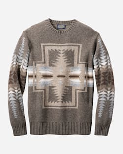 MEN'S SHETLAND HARDING CREWNECK IN BROWN image number 1