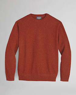 MEN'S SHETLAND WASHABLE WOOL CREWNECK IN TERRA COTTA image number 1