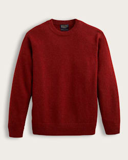 MEN'S SHETLAND COLLECTION CREWNECK IN CHILI RED image number 1