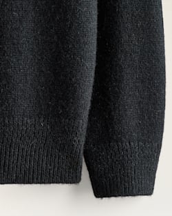 ALTERNATE VIEW OF MEN'S SHETLAND COLLECTION SWEATER IN BLACK image number 3