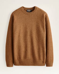 MEN'S SHETLAND COLLECTION SWEATER IN CARMEL HEATHER image number 1