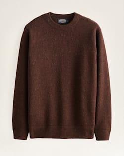 MEN'S SHETLAND COLLECTION SWEATER IN ESPRESSO HEATHER image number 1