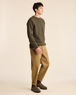 ALTERNATE VIEW OF MEN'S SHETLAND COLLECTION SWEATER IN CAMO HEATHER image number 2