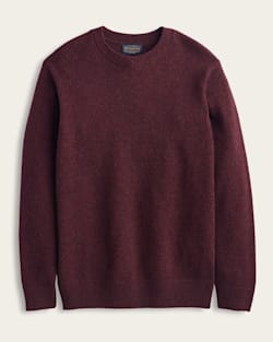 SHETLAND COLLECTION SWEATER IN BURGUNDY MIX image number 1