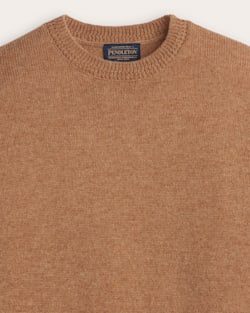 ALTERNATE VIEW OF SHETLAND COLLECTION SWEATER IN TAN MIX image number 2