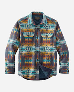 MEN'S JACQUARD QUILTED SHIRT JACKET image number 1