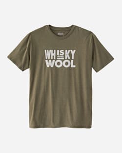 MEN'S SHORT-SLEEVE WHISKY AND WOOL TEE IN GREEN HEATHER image number 1
