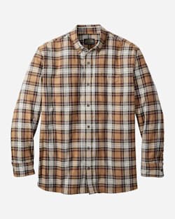 MEN'S SOMERSET BUTTON-DOWN SHIRT IN RUST/CHARCOAL PLAID image number 1