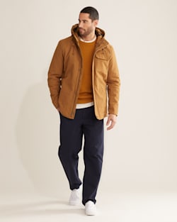 MEN'S BROTHERS HOODED TIMBER CRUISER IN SADDLE TAN image number 1