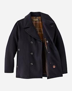 ALTERNATE VIEW OF MEN'S OSLO WOOL PEA COAT IN NAVY image number 2
