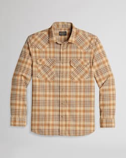 MEN'S WYATT SHIRT IN TAN/BLUE PLAID image number 1