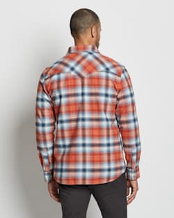 ALTERNATE VIEW OF MEN'S WYATT SHIRT IN RED BARN/DENIM PLAID image number 3