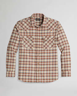 MEN'S WYATT SHIRT IN SKY BLUE/SIENNA PLAID image number 1
