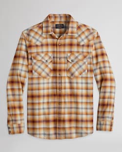 MEN'S WYATT SNAP-FRONT COTTON SHIRT IN COPPER/PLUM/GREY PLAID image number 1