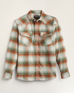 MEN'S WYATT SNAP-FRONT COTTON SHIRT IN TAN/RED PLAID image number 1