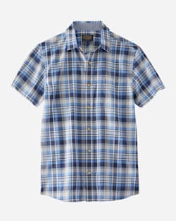 MEN'S SHORT-SLEEVE TRUMAN SHIRT IN NAVY/BLUE PLAID image number 1