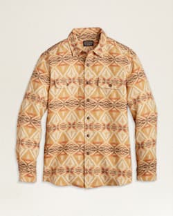 MEN�S LIGHTWEIGHT DOUBLESOFT BEACH SHACK SHIRT IN TAN/BROWN CEDAR BLUFF image number 1